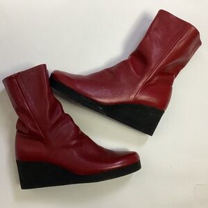 Arche Dayoon Leather Boot,  Red New Sz 38